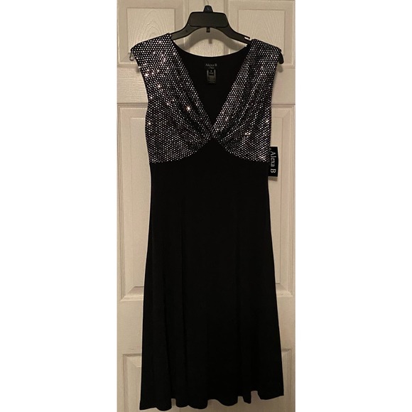 Alexa B nites black sequin top dress‎ - Picture 1 of 4